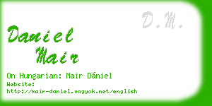 daniel mair business card